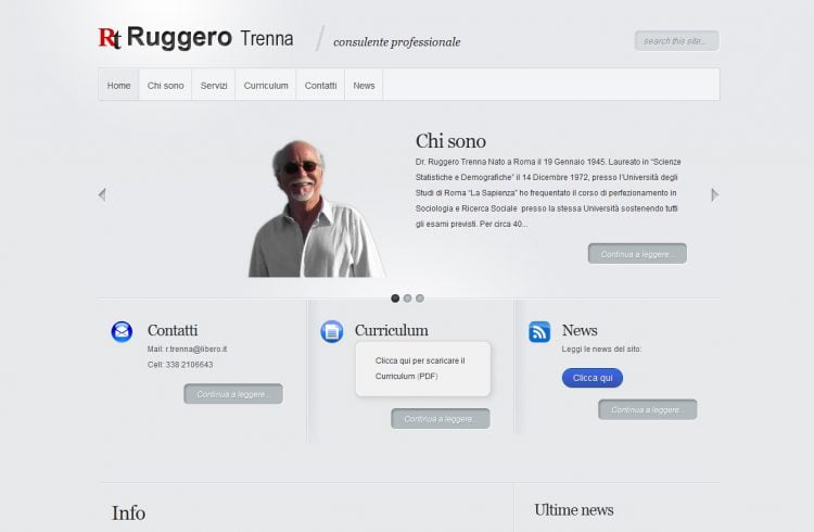Sito per professionisti: Ruggero Trenna
