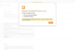Blogger: spiacenti si è verificato un errore (bX-??????)