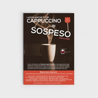Locandina Un cappuccino in sospeso. Esercito della Salvezza